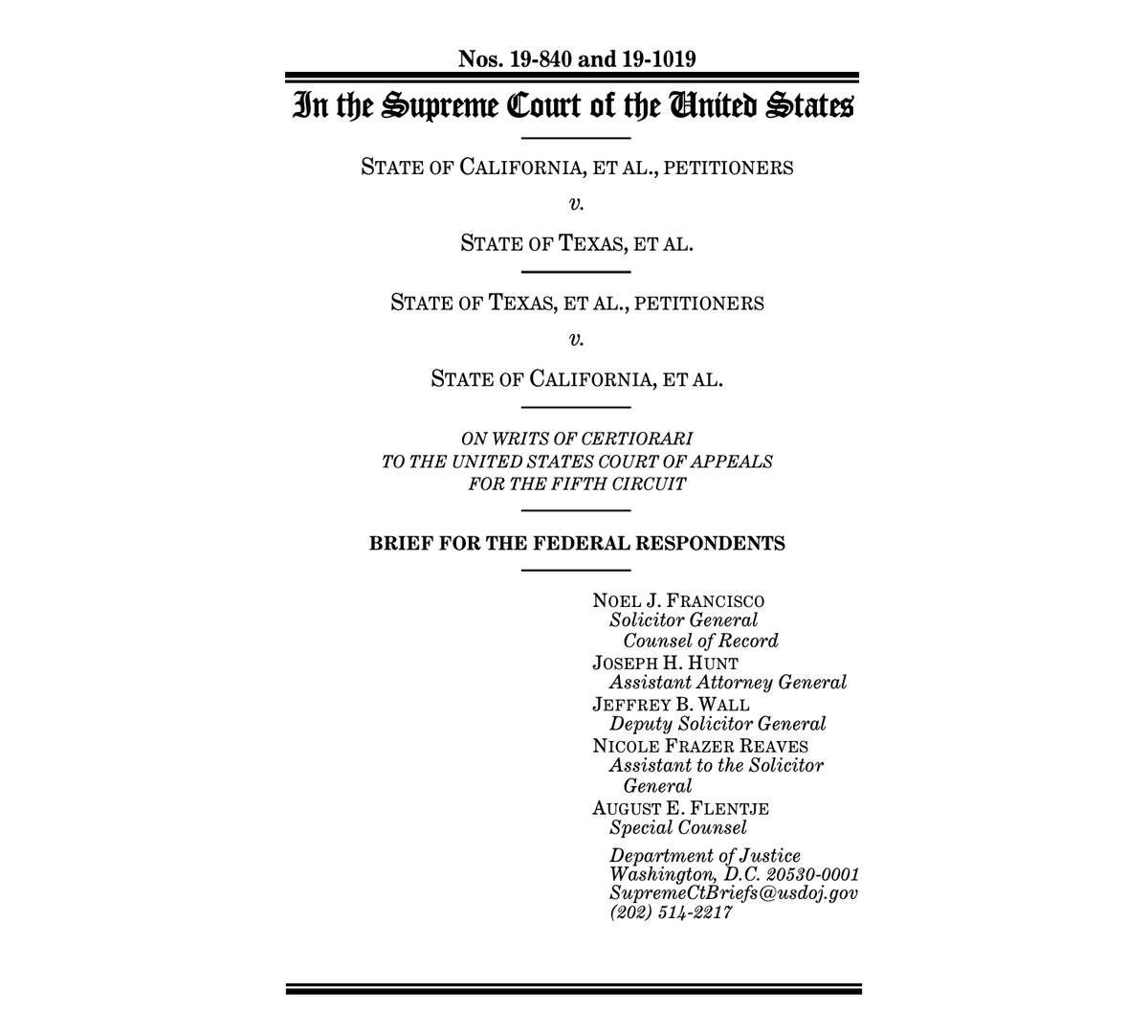 Screenshot of the first page of the brief. The full brief is linked in the original tweet.