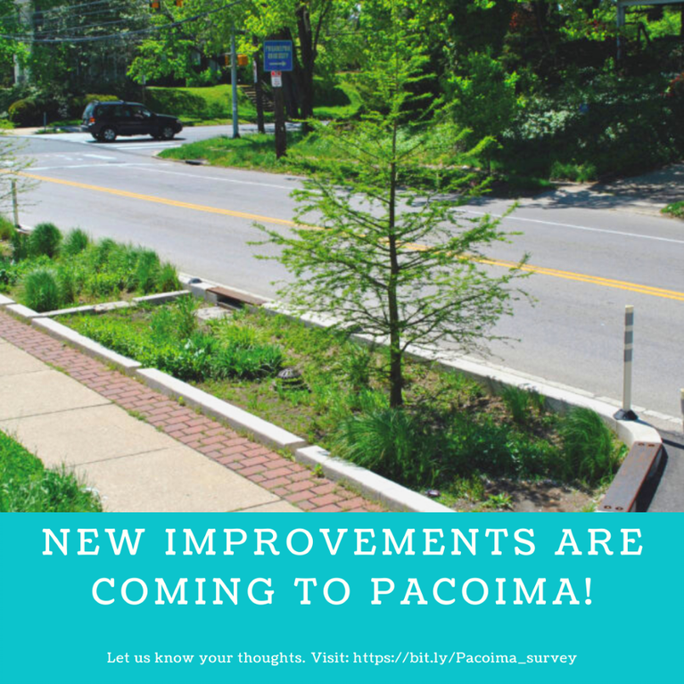 PB__Community's tweet photo. New improvements are coming to pacoima! Let us know what your thoughts by clicking here: https://t.co/Z4BBN1t39m and join us June 30th to learn more about this exciting project.

#keeppacoimabeautiful #greenstreets #pacoima #community #SFV https://t.co/ZvT8j9Z72d