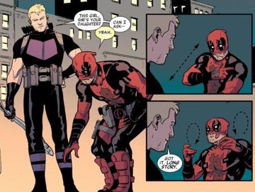 Deadpool_Kills's tweet photo. || #CanonFact ¿Sabían que Deadpool sabe hablar en lenguaje de señas? Pues si y de manera fluida. https://t.co/nWcuDKXJmx