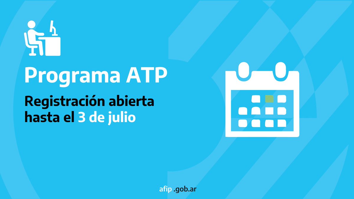 ARCA_informa's tweet photo. Los empleadores que requieran asistencia estatal para el pago de los salarios de junio tienen hasta el 3 de julio para registrarse en el Programa de Asistencia de Emergencia al Trabajo y la Producción. Para inscribirse deben ingresar en https://t.co/sHpVhb9Ave https://t.co/fgWjUc4S8I