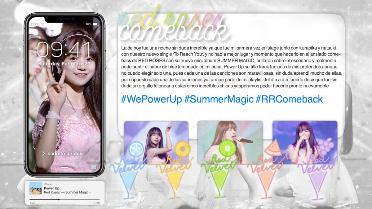 cdechiri's tweet photo. . . .# bᥣᥙᥱ /♡/___ ❝ sρᥱᥴιᥲᥣ stᥲgᥱ❝ ᥕιth ᥴhoosᥱ*mᥱ ᥲt #RRComeback. . .
Fue sin duda una espléndida noche en la que con choose*me we really felt the #WePowerUp, les deseamos mucho éxito a su nuevo mini álbum #SummerMagic en los charts. https://t.co/fyqvGCAGac