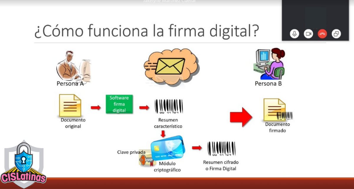 CisLatinas's tweet photo. Gracias Carina Estrada por compartir con nosotros tu experiencia durante el #webinar online sobre la "#FirmaDigital: controles de seguridad para prevenir el fraude en tiempos del COVID-19" y a todos los participantes por su tiempo.
#CISLatinas #ciberseguridad #YoMeQuedoEnCasa https://t.co/sMBgYdtdB7