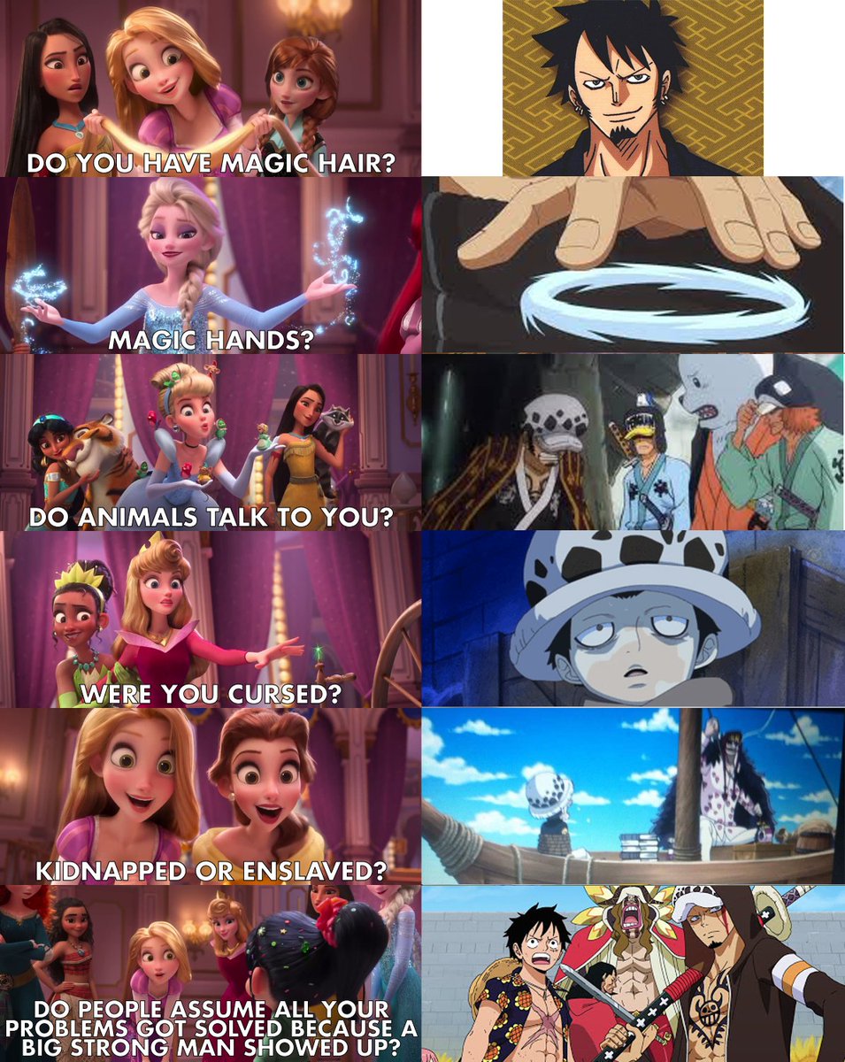 trafalgar law is truly a disney princess