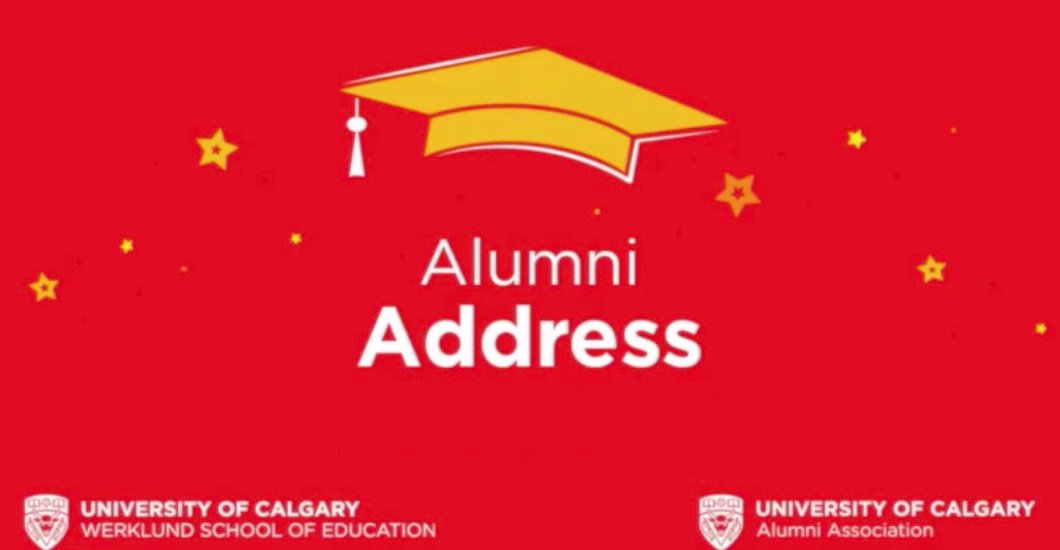 missusem's tweet photo. It was such an honour to be part of the @UCalgaryEduc #WerklundGrad virtual celebration this year - thank you for having me! A huge congratulations to all #UCalgaryGrad! Teaching IS the best profession ever! @AmburnsDr @ucalgaryalumni @sams165 #Graduation2020 🎓🎓🌞🎉 https://t.co/ab8LLf8sst