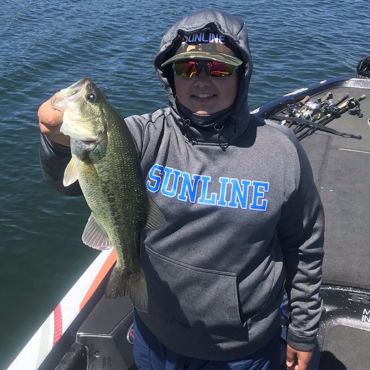 TeamLintner's tweet photo. (Tuesday) They had some largemouth at Cachuma Lake too 😉🎣 Deciding where to go next... Cachuma again?? Or maybe Margarita?? Jayden’s got the deciding vote after a little baseball today😉🤞🏼 #fishing #catchin #bass #sunline #aftcofreshwater https://t.co/6dYi0AlEyb