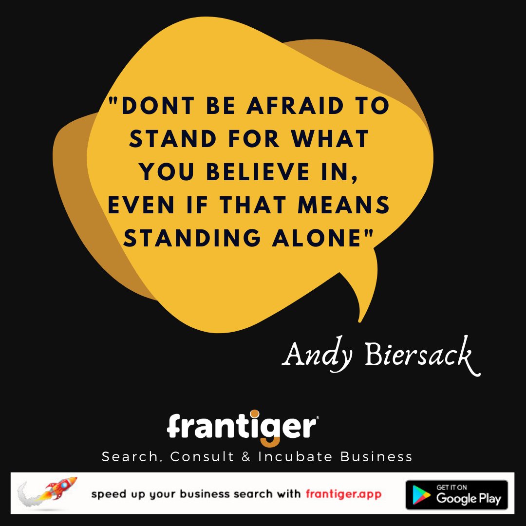 IAmFrantiger's tweet photo. "Don't be afraid to stand for what you believe in, even if that means standing alone"- Andy Biersack

#Motivation #StartupQuote #Business #Success #Hustle #StartupIdeas #BusinessIdea #Inspiration #StartupSuccess #IAmFrantiger #SalesTales #Office #Entrepreneur #BusinessGoals https://t.co/cFT5bcFwbE
