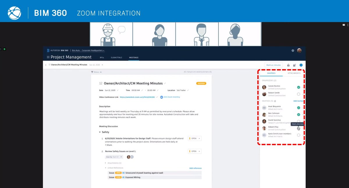 jcguardiac's tweet photo. Directamente genera una reunión en #BIM360 Meetings integrada con #ZOOM para registrarla.
https://t.co/7quGD84lZO https://t.co/0vVt9HHXbr