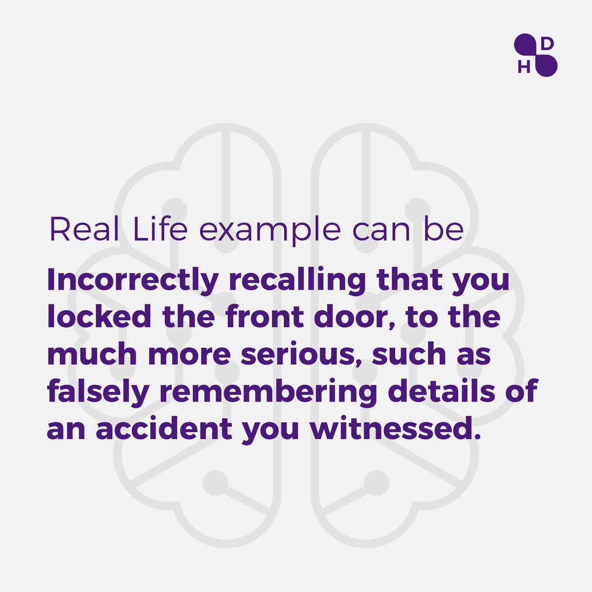 Decision_Human's tweet photo. "In psychology, false memory is a phenomenon where a person recalls something that did not happen or recalls it differently from the way it happened. It does happen to healthy people like us too.
.
 #psychology #humandecisionorg #researchpapers #decisionmaking #falsememory #bias https://t.co/cIcXnNsoqc