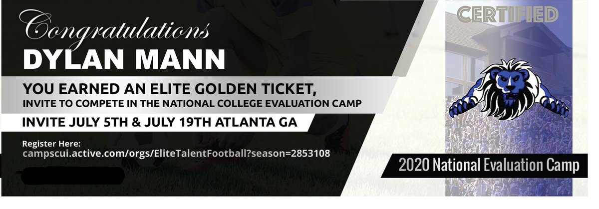elitefootballac's tweet image. @_dylanmann 6’2 265 DT/DE c/o ‘23 Dylan Mann Accepts invitation and will be at National College Evaluation Camp July 5 and July 19
campscui.active.com/orgs/EliteTale… @elitegashowcase