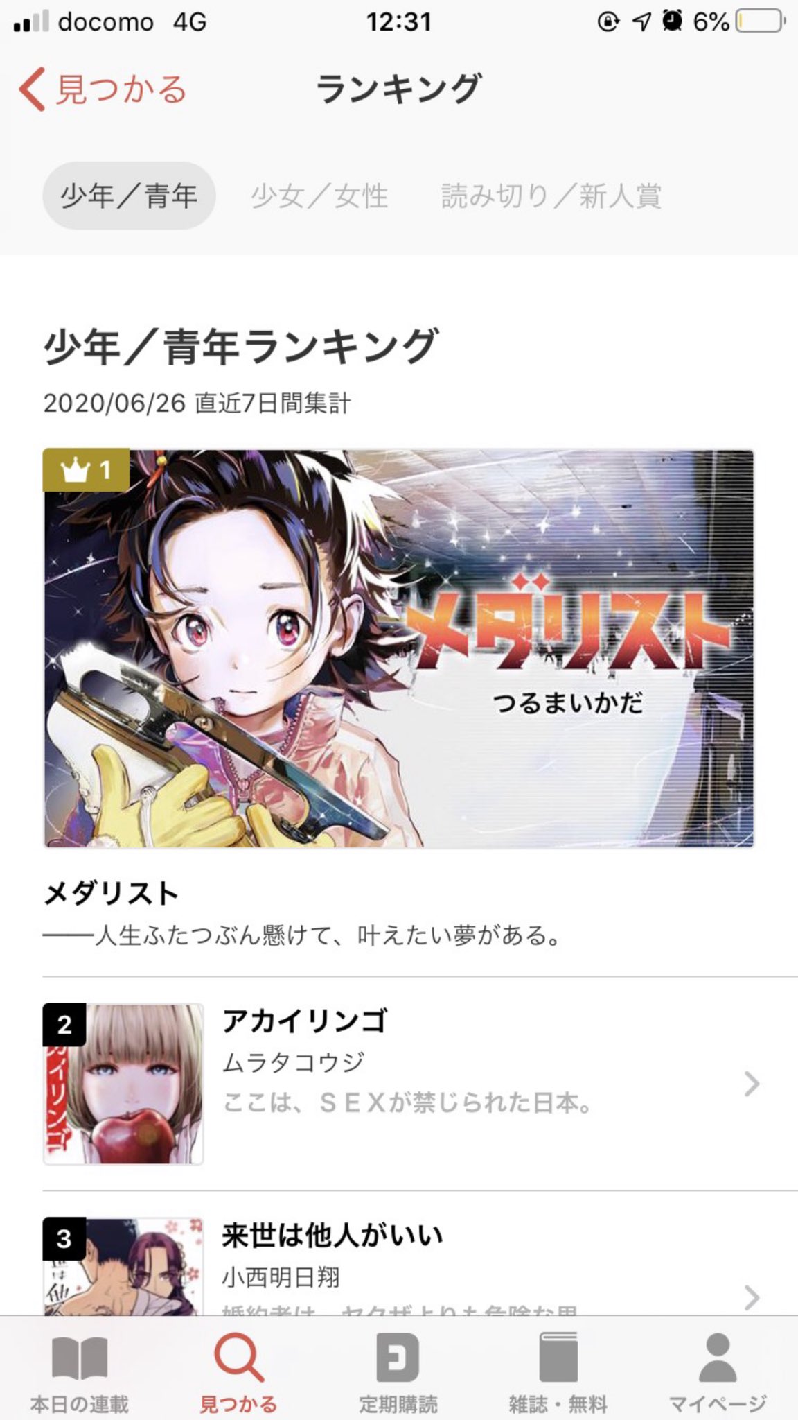 メダリスト 公式 巻発売 メダリスト 第1話が コミックdays の少年 青年ランキングで1位になりました 1話全69ページ 無料で読んでいただけますのでよろしくお願いします 2話はアフタヌーン8月号に掲載中 T Co Gc1m5kc29f 漫画