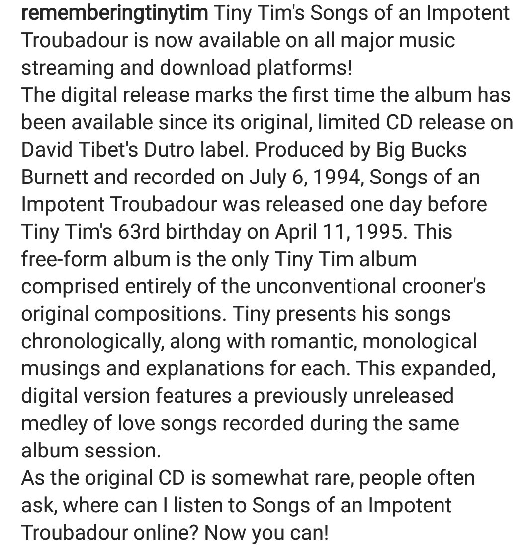 Tiny Tim tweet media