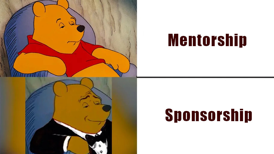 Underrepresented minorities have less access to sponsorship. By sharing detailed recognition of skills with examples benchmarked to career ladders, we can scaffold footholds for micro-sponsorship.Will you join me to sponsor someone today? https://medium.com/@anna.sarai.rosenberg/public-recognition-and-sponsorship-exercise-5f24072a5235