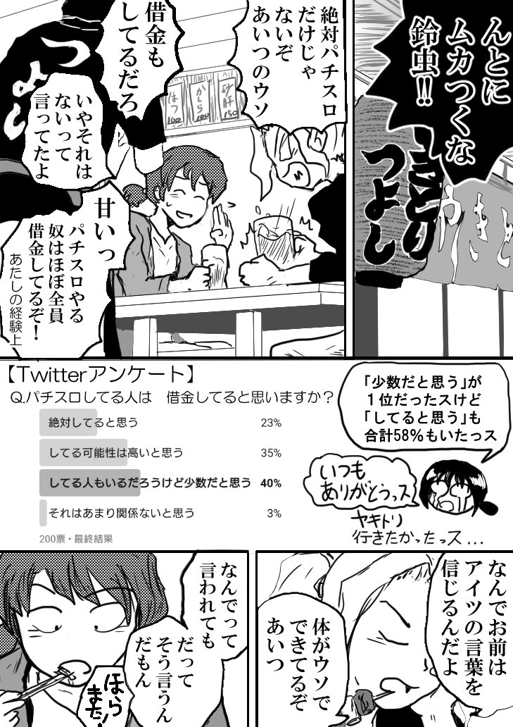 ナツジ スロ借金漫画家 Natsuji724 さんの漫画 12作目 ツイコミ 仮