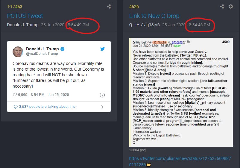  #QAlert 6/26/20 Q4527Wow!!! Another 0 delta.>>97502763 seconds.Dan is to blame.Q @DanScavino  @POTUS  #QAnon  #WWG1WGA  #QArmy