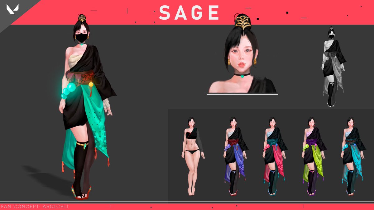 Asoichii1's tweet photo. Fan concept for Sage 
#VALORANT #conceptart #SAGE #art #RiotGames https://t.co/9b9io9QDyK