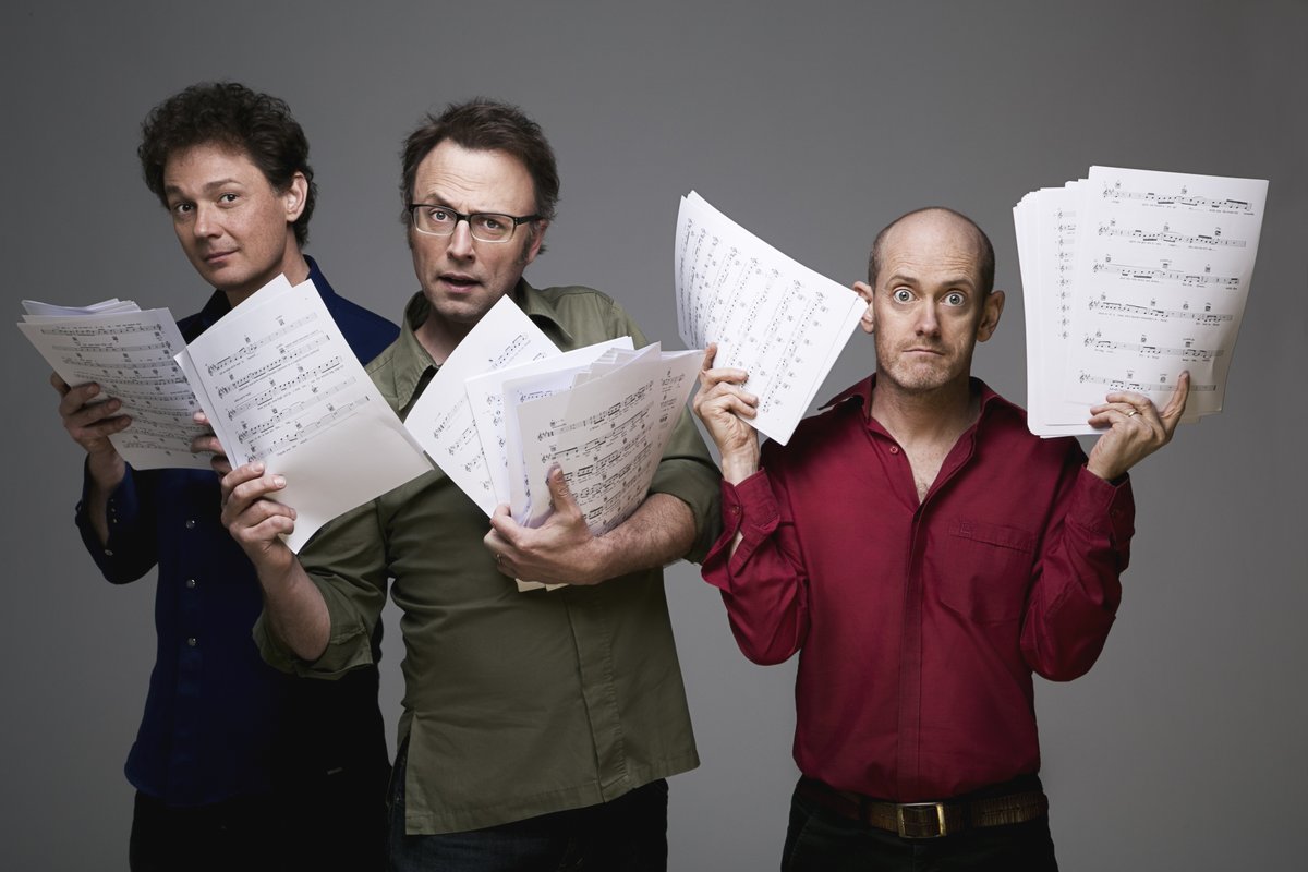 GeelongArts's tweet photo. Tonight's the night! @TripodActual will be beaming from our stage into your homes via our Facebook Live from 8pm with a side-splitting set of musical comedy gold #WhereCreativityMeetsAtHome https://t.co/hLaAezsWYj