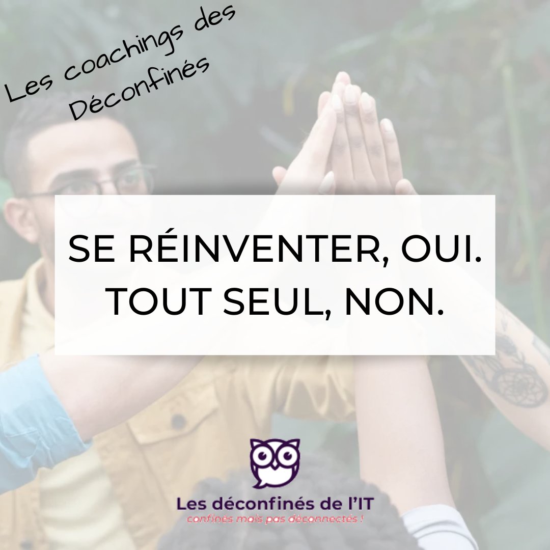 Comment faire face aux défis quotidiens ? Anne-Gaëlle Devos vous donne quelques conseils pour vous réinventer à plusieurs. 

Ce sujet vous intéresse ? Retrouvez l’article entier 👉  cutt.ly/oySw24O 

#LesDéconfinésIT #Coaching