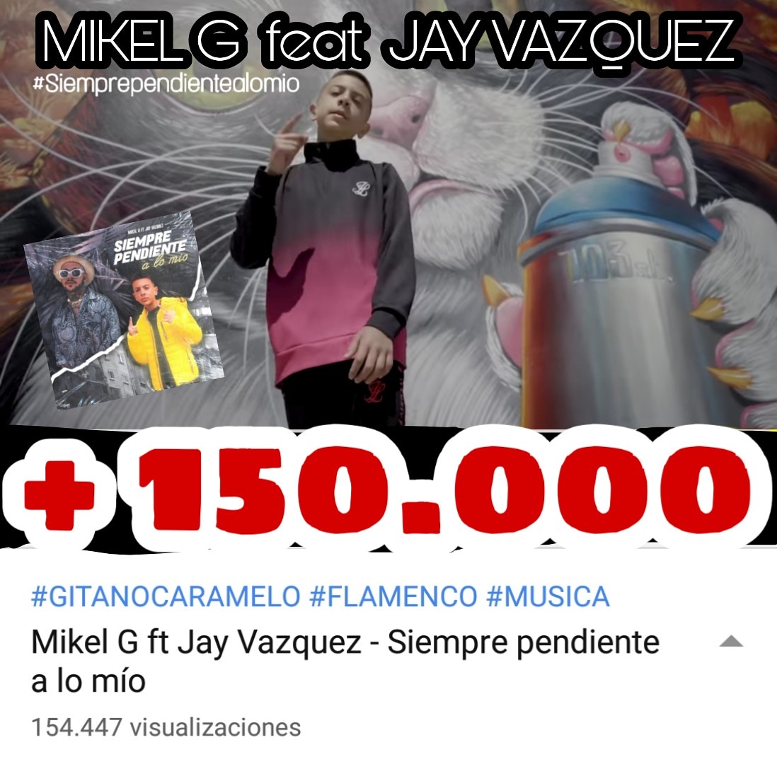 ABMusicOficial's tweet photo. Hoy se cumplen 2 semanas del lanzamiento del nuevo single de MIKEL G feat JAY VAZQUEZ #siemprependientealomio y ya,supera las 150.000 visitas en YouTube !!!
@MikelGOficial
@KilianDominguez
@quekomolina
@JAYVAZQUEZ___ #siemprependientealomio #nuevosingle #novedadmusical https://t.co/6OvUppSrJd