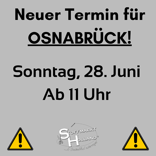 leinenstand's tweet photo. ⚠️Am Sonntag 28 Juni sind wir dann in Osnabrück ❗Einlass ab 11 Uhr ❗
Das ganze Stoffmarkt Holland - Team und auch wir freuen uns auf euren Besuch. 😉
 #stoffmarktholland #leinenstand #Osnabrück
#stoffmarkt #stoffeshoppen #nähenmachtglücklich https://t.co/eVWYX3cILX