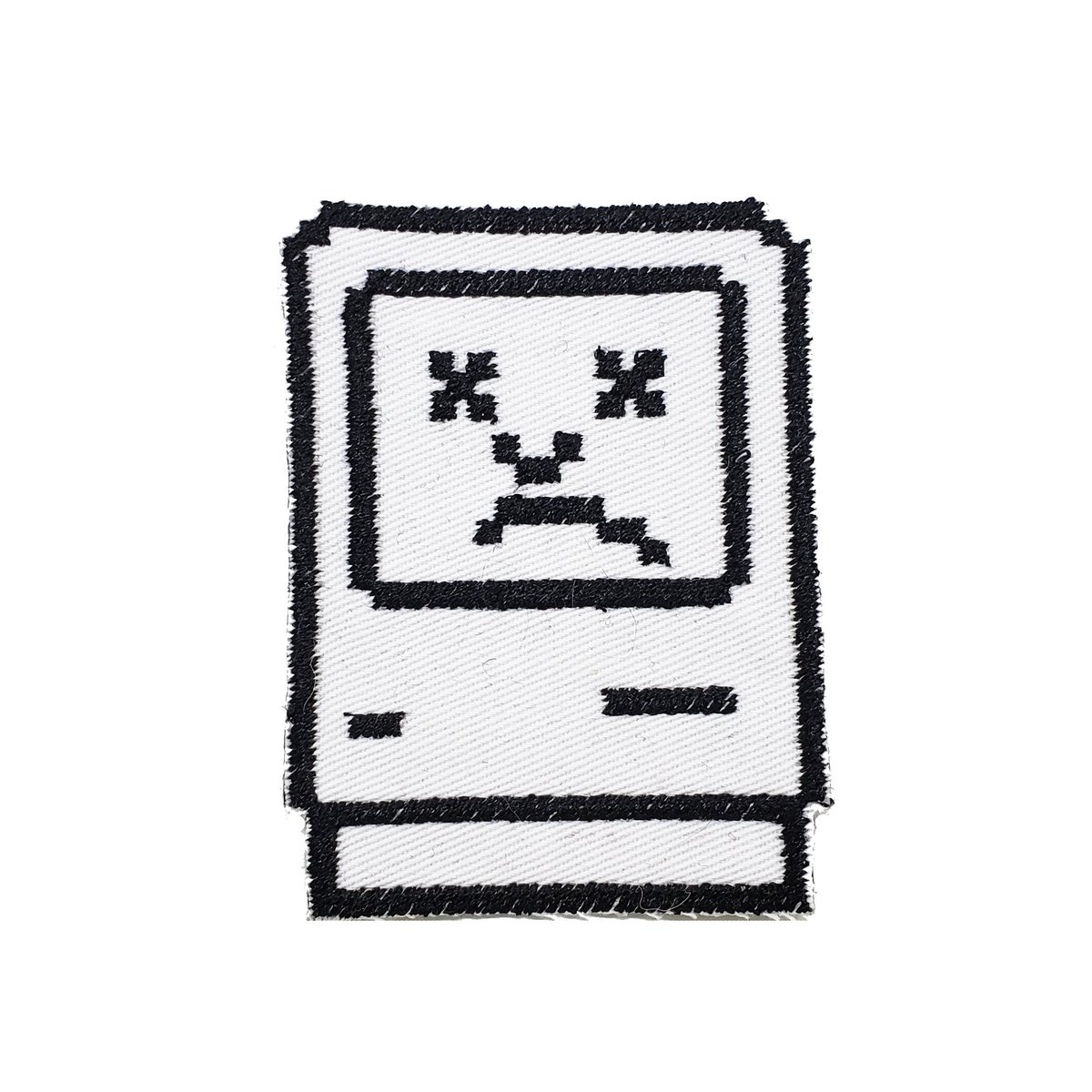 Computer_Patch's tweet image. Excited to share the latest addition to my #etsy shop: Dead Mac Iron on patch - Shiny Metallic Embroidered. etsy.me/2Vkcgix #computerpatch #deadmac #retromac #macintoshcomputer #retrocomputing