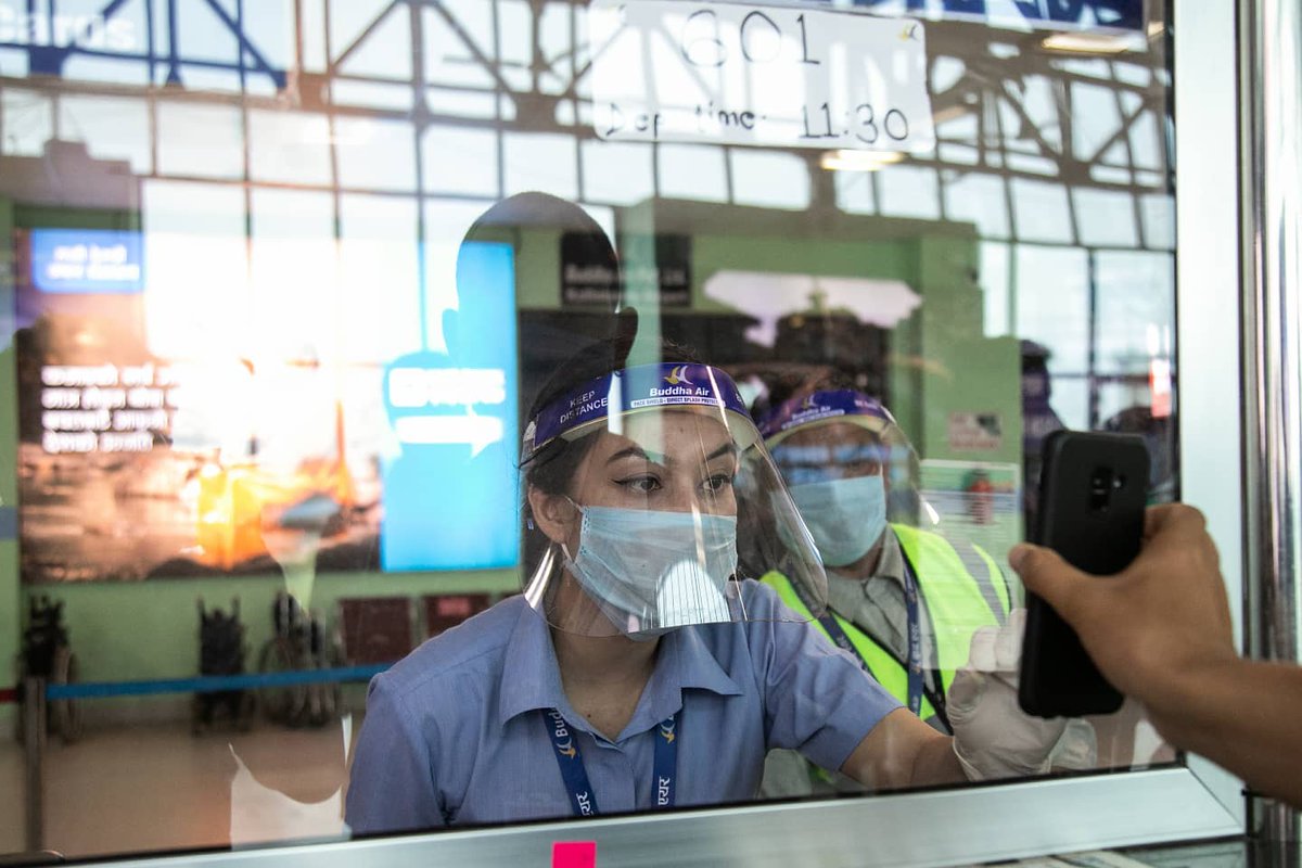 prabinranabhat's tweet photo. Nepali airlines Company @AirBuddha rehearse safety drill at the Tribhuvan International Airport on Thursday 25 June 2020.
#covid #coronavirusinnepal #buddhaair #kathamandu #corona #lock_down #lockdownnepal
#pandemic #crisis #crisisnepal #prabin #prabinphoto #prabinranabhat https://t.co/yYQYU5EVOk