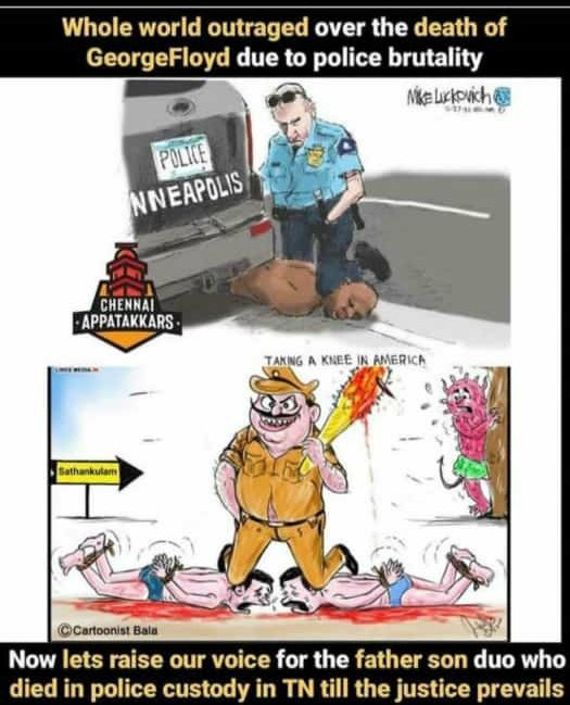 AbineSh74's tweet photo. #JusticeForJeyarajAndFenix https://t.co/wPUaxu5Zha