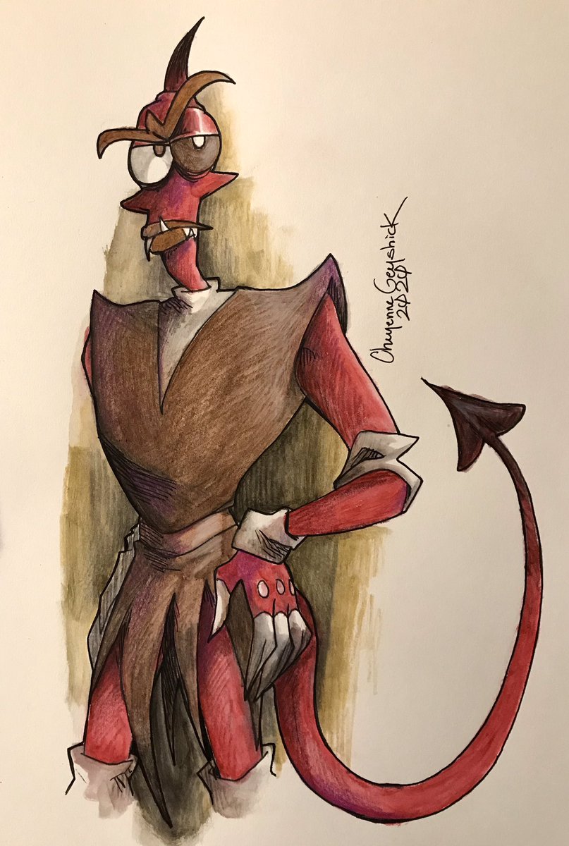 cageyshick's tweet photo. traditional drawing of Klogg with tail
#theneverhood #neverhood #klogg #traditionalart #watercolor #fabercastells #ink https://t.co/UWZ7YR2CyG