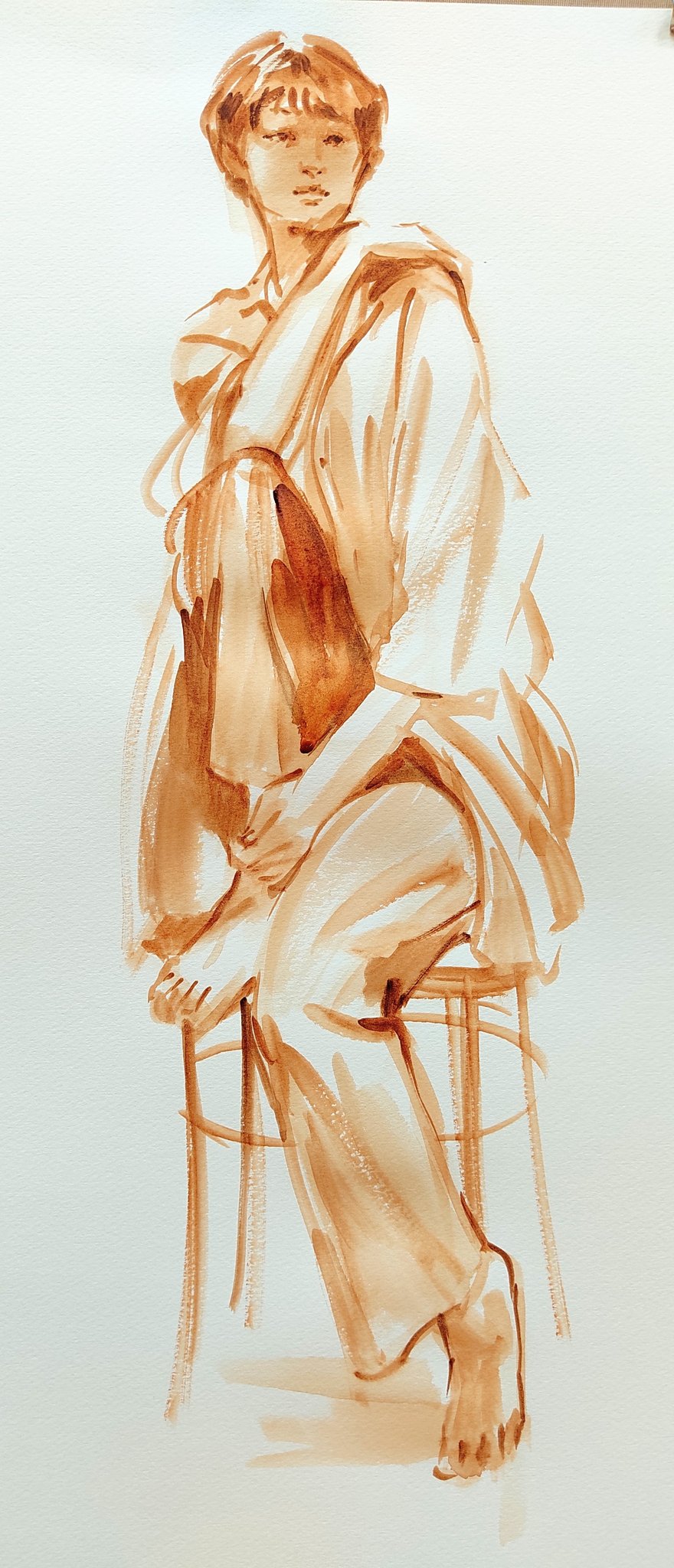 黒木こずえ作♥️創作イラスト 絵画 絵 壁掛け タペストリー 水彩画