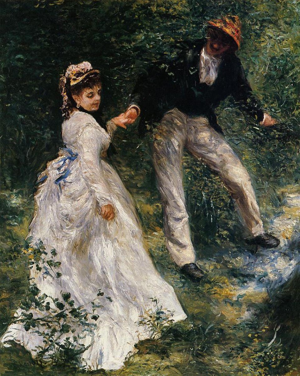 artist_renoir's tweet image. The Promenade, 1876 #impressionism #pierreaugusterenoir