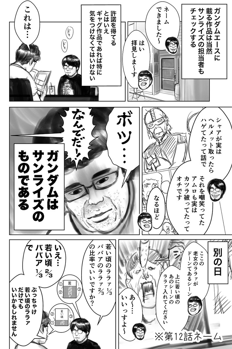 ガンダムエースでシャア達の老後の漫画を描いてみよう → 結果 