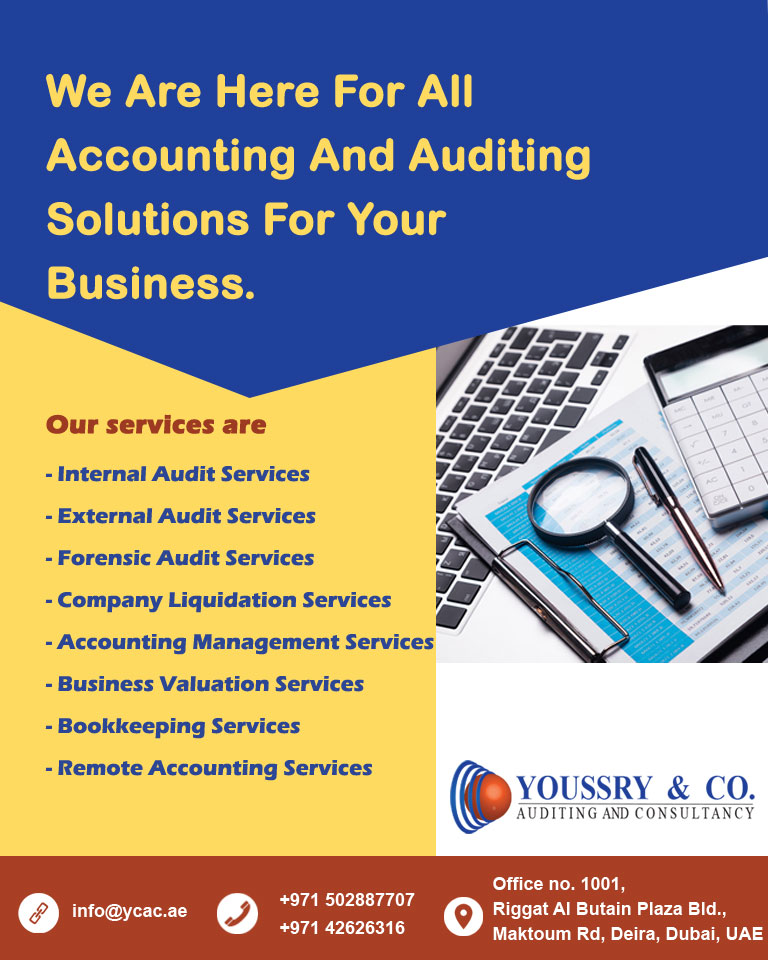 ConsultancyYcac's tweet photo. Youssry &amp; Co. Auditing &amp; Consultancy is a premier certified public accounting firm that offers high-quality services for your business. Visit us https://t.co/woz4BgaJx5
Contact: +971 502887707
Email: info@ycac.ae
#auditservicesindubai #accountingservicesinuae #ycac https://t.co/HVXOw44rbW