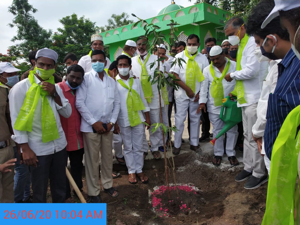 DC-RCP & PTC (@bhojaraju_k) on Twitter photo Swachh Namaskar π,
Plantation Programme by Hon'ble Minister for Finance Sri. Harish Rao garu, MLA garu , MP garu and Local Leaders at Dargah area behind GMR function hall Patancheru.
#HarithaHaram #GreenSocialResponsibility
<a href="/acitghmc/">AC(IT)-GHMC</a>
<a href="/GHMCOnline/">GHMC</a> @KTRTRS
<a href="/ZC_SLP/">ZC SERILINGAMPALLY ZONE GHMC</a> Swachh Namaskar π,
Plantation Programme by Hon'ble Minister for Finance Sri. Harish Rao garu, MLA garu , MP garu and Local Leaders at Dargah area behind GMR function hall Patancheru.
#HarithaHaram #GreenSocialResponsibility
<a href="/acitghmc/">AC(IT)-GHMC</a>
<a href="/GHMCOnline/">GHMC</a> @KTRTRS
<a href="/ZC_SLP/">ZC SERILINGAMPALLY ZONE GHMC</a>