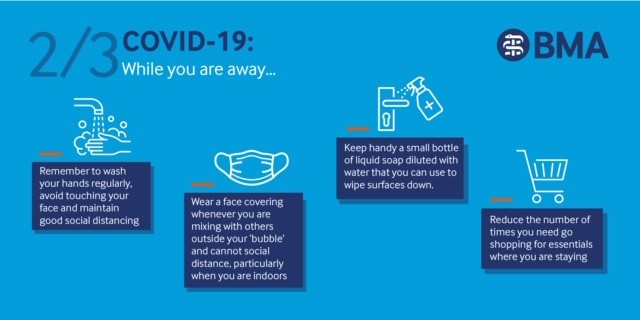 If we're able to travel, try to keep the hand washing going, wear your mask when you can't socially distance, be prepared to clean surfaces and try to reduce risk of transmission 2/3