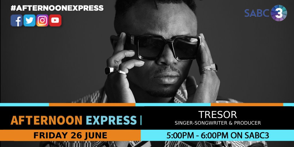 We catch up with the award-winning singer-songwriter &amp; producer, <a href="/tresorofficial/">TRESOR RIZIKI</a>. 

What's your favourite Tresor song? #AfternoonExpress