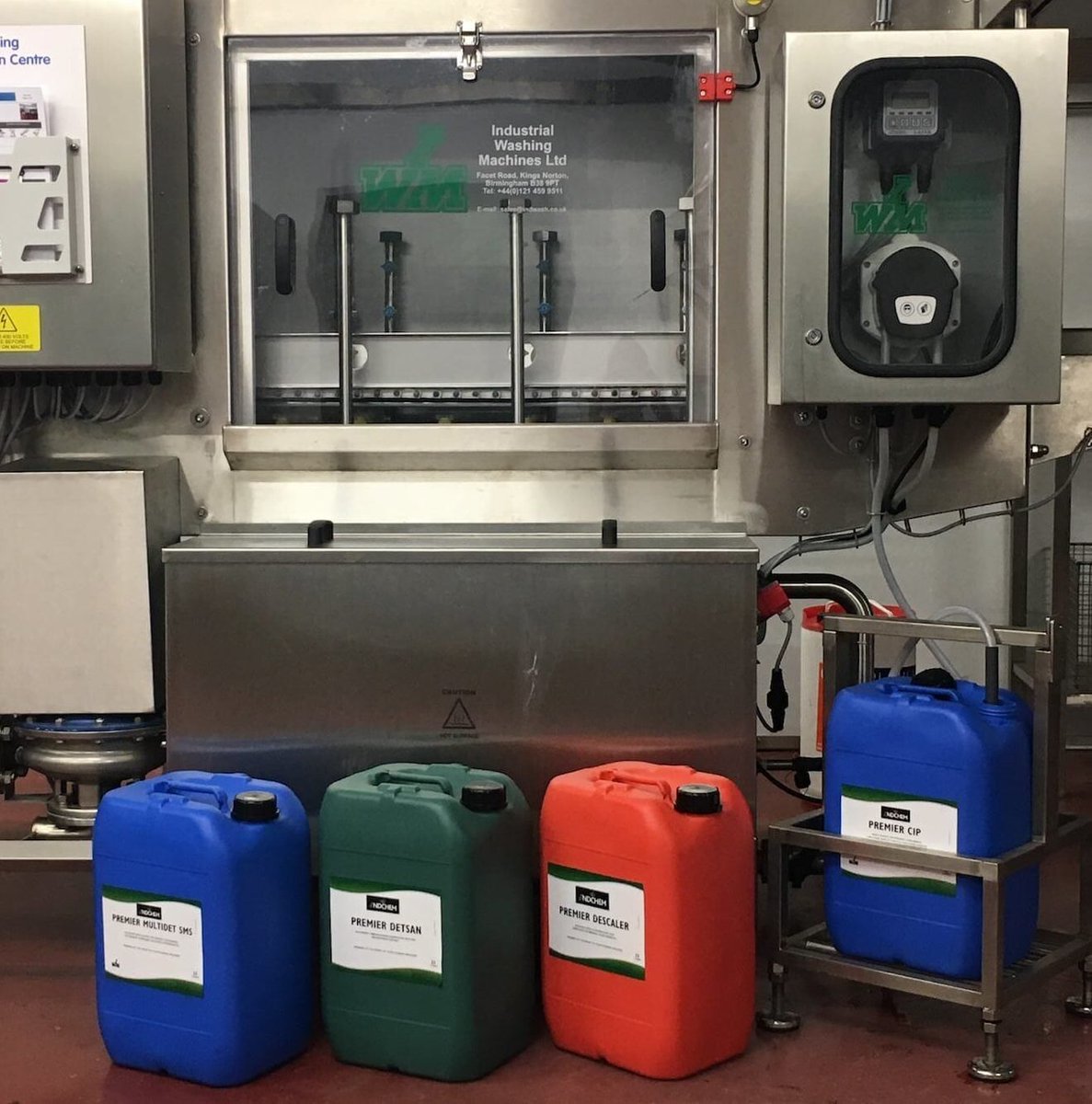 indwash's tweet photo. PREMIER CIP HW is a blend of caustic soda, potassium hydroxide & a high level of chelant with excellent detergency.
See more about our #WashingChemicals range..https://t.co/KhWfukVpjS
#IndustrialWashingEquipment #FoodIndustry #FSD2020 #Pro2Pac #BrumHour #UKmfg #INDCHEM #COVID19 https://t.co/CHbt8yp3Ri