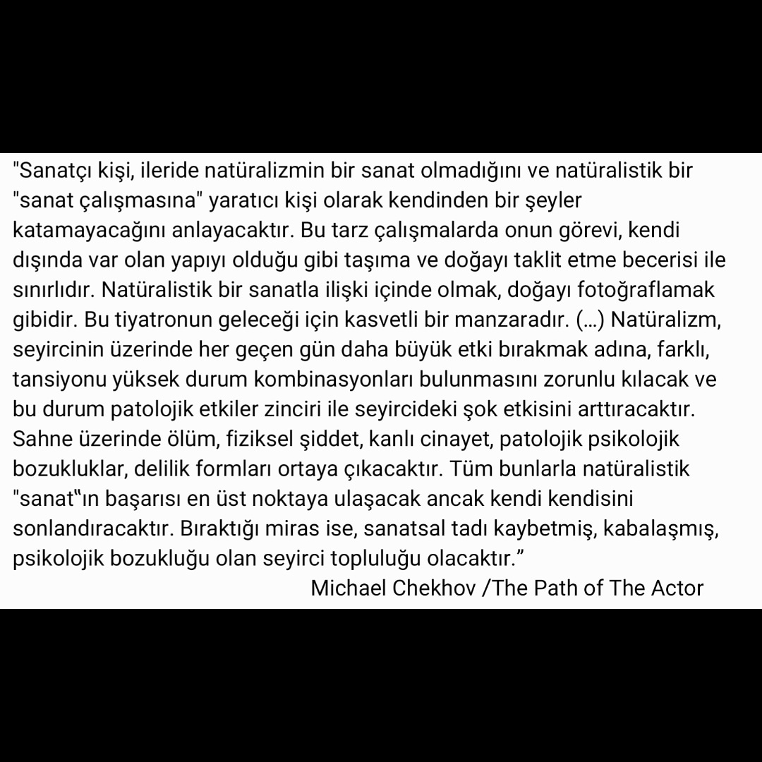 #michaelchekhov #tiyatro #theatre #tiyatroflanör