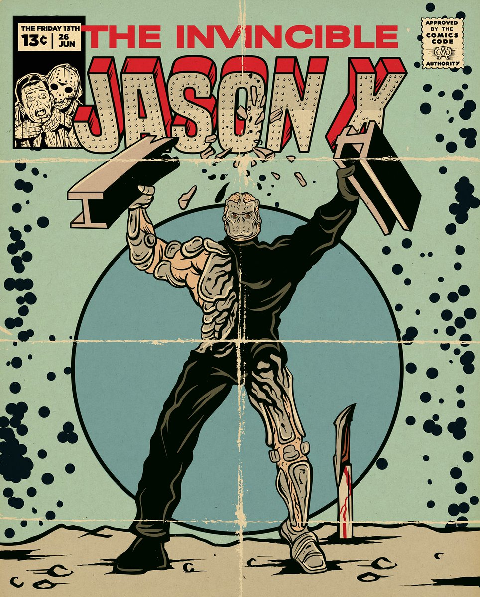 greendevilart's tweet photo. The Invincicle Jason X
#jasonvoorhees #jason #jasonlives #jasonx #kanehodder #campcrystallake #crystalake #pamelavoorhees #mrsvoorhees #slasher #horrorcomics #classicomics #horrorbooks #horrormovies #horror_sketches #artcreeps #greendevil #thegreendevil #horrorhags https://t.co/RzwyZveTiV