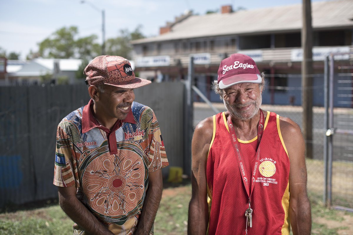 lflfaustralia's tweet photo. Learning and laughing. Here’s staff member Norman (left) with graduate Clarrie (right) from our Brewarrina literacy campaign. Our classes are like family and supporting each other and having fun are a big part of that. 📸 @hughrutherford https://t.co/b5pVaVzy0H