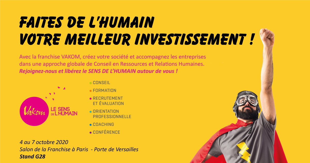 #Vakom #franchise #entreprendre #vakomlesensdelhumain #challenge #FranchiseExpo
