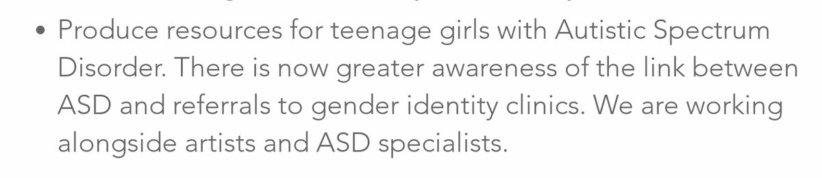 My particular area of interest in all of this is the use of disability (and anti-disability prejudice) to prevent trans young people getting what they need. And this line from their crowdfunding page is one to watch, lads. Notable who they're working with.