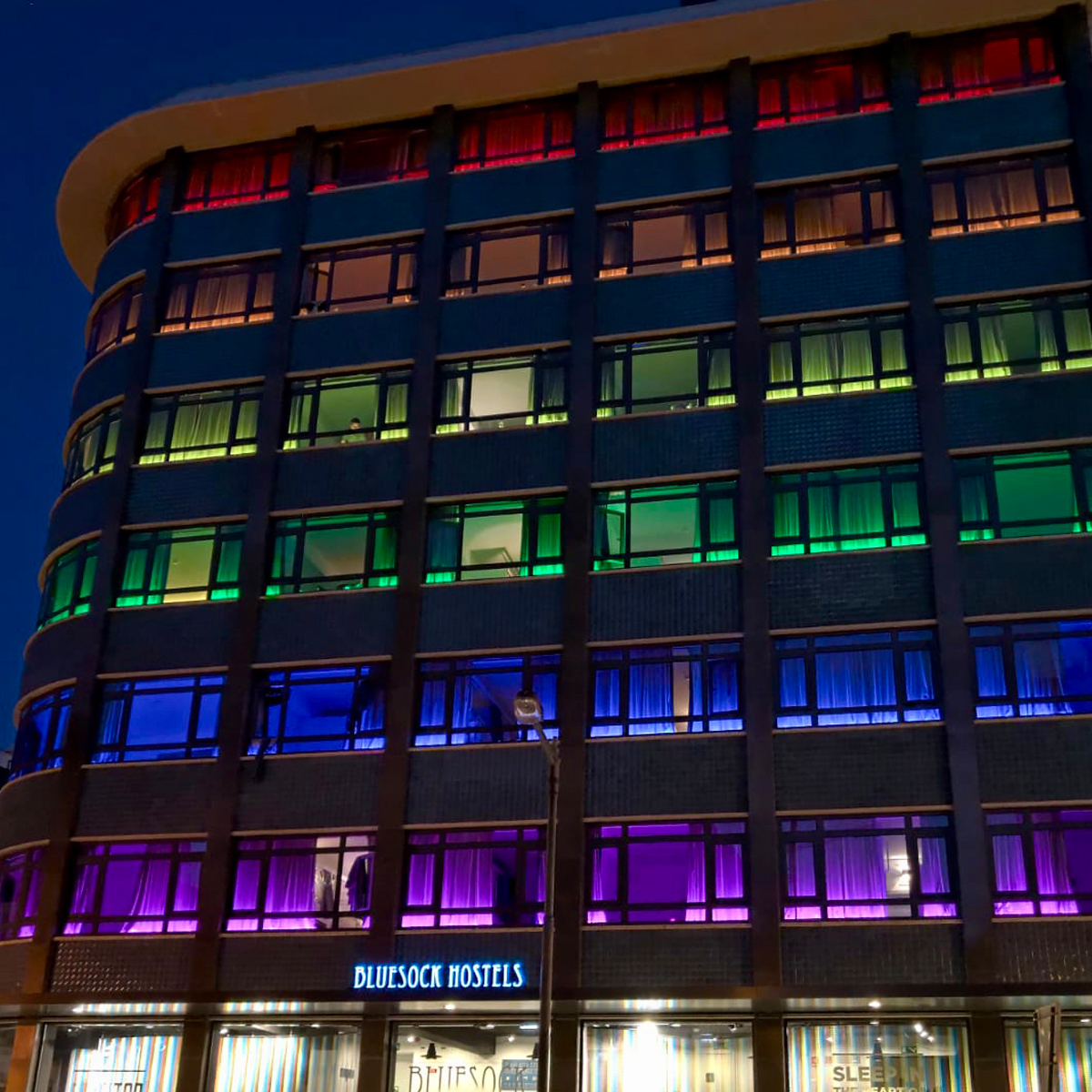bluesockhostels's tweet photo. Happy Pride Month! Spread love! 😉 #BluesockWithYou https://t.co/3OHMzosWYp https://t.co/kFrf5uhSRP