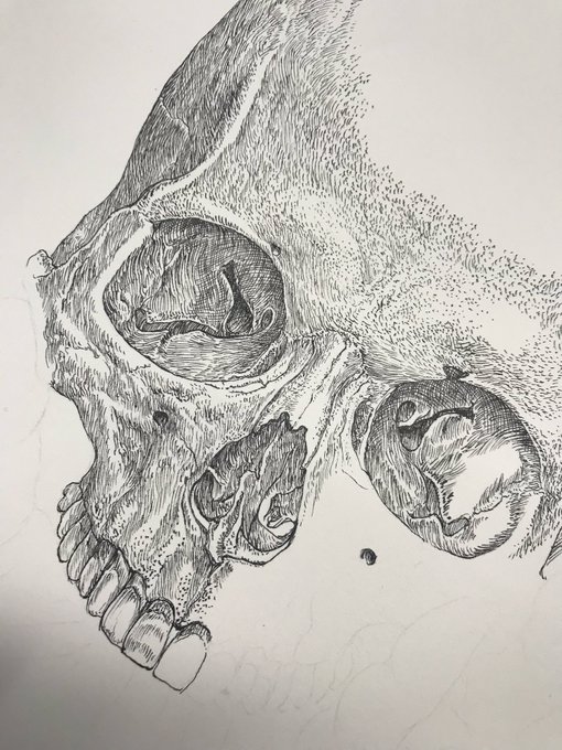 ミスタッチしたくないので、慎重にゆっくり描いてる。 