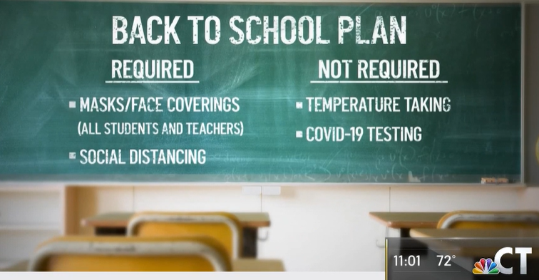 7. News: Despite clear evidence seasonal flu is more dangerous (~7X risk of death in US) to children than Covid19 & lack of data face mask use prevents respiratory infections, CT mandating face masks for school children this fall 1/2   @andrewbostom  #COVID