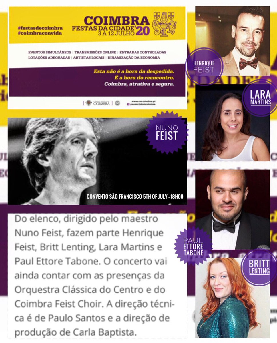 BrittLenting's tweet photo. I am so exited about this!!! ⁣
⁣
Invited to be one of the soloists to sing with a great orchestra and the Feist Choir!⁣
 ⁣
In real life!!!! ⁣
(Read the post for more details) @tabonetenor @laramartins_25 @NunoFeist1 @HenriqueFeist @MBManagement1 #SocialDistancing #arts https://t.co/zOW8HckloO