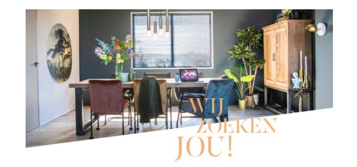 InteriorBizz's tweet photo. #vacatures #interieur #business #eleonora https://t.co/2wb5z5Dt3g https://t.co/yj6BtjDn2N
