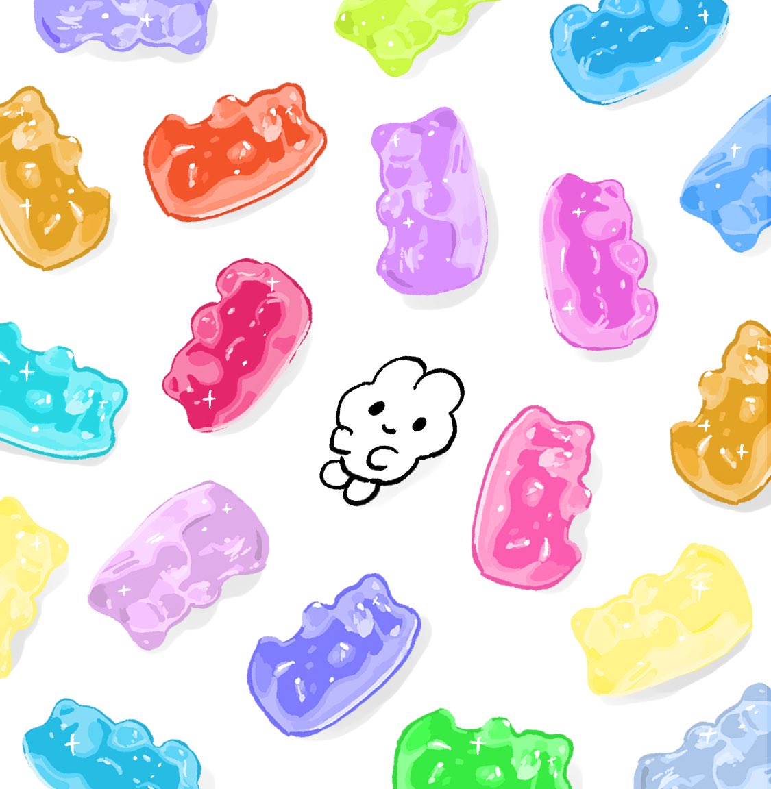 やさうさちゃん No Twitter キラキラひかる ハリボーのグミよ やさうさちゃん No Twitter キラキラひかる ハリボーのグミよ