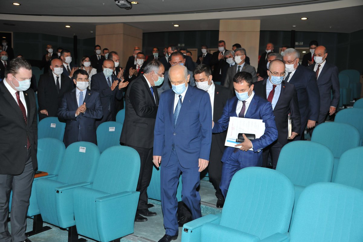 MHP_Bilgi's tweet photo. Genel Başkanımız Sayın Devlet BAHÇELİ başkanlığında, milletvekilleri toplantımız başladı. https://t.co/9eIBYjAS24