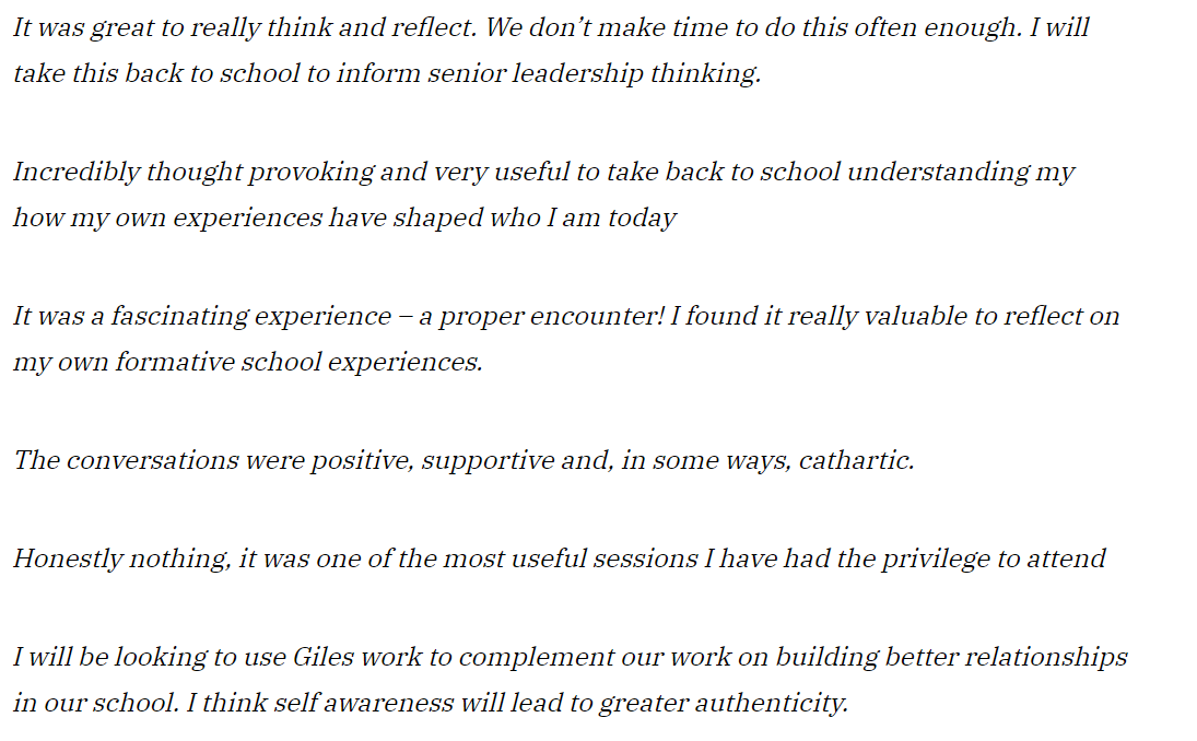 Our headspace events are incredibly unique days of leadership coaching for WE Secondary Heads. An extremely limited number of places are available (at no extra cost for WE members). Supporting heads' professional and personal wellbeing. Not to be missed. wholeeducation.org/personal-narra…
