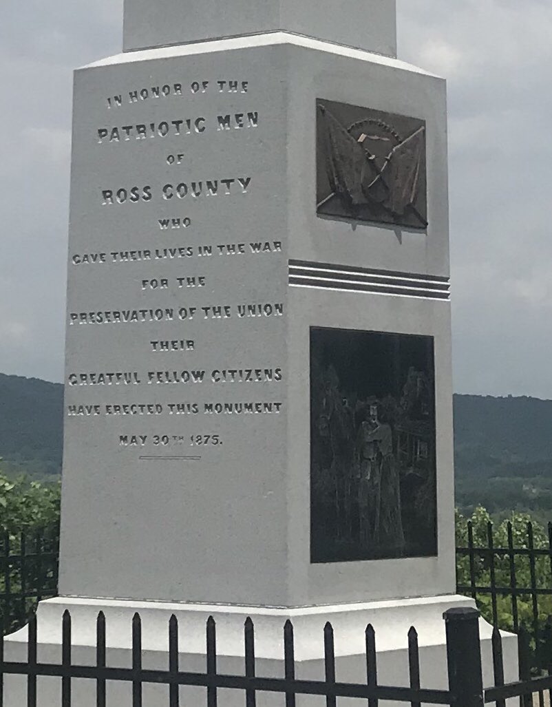 scon621959's tweet photo. @sciotopost I’ve seen this beautiful statue and if you read the inscription it is to honor the Ross County men who fought to preserve the Union. https://t.co/u5AxR2aWLa