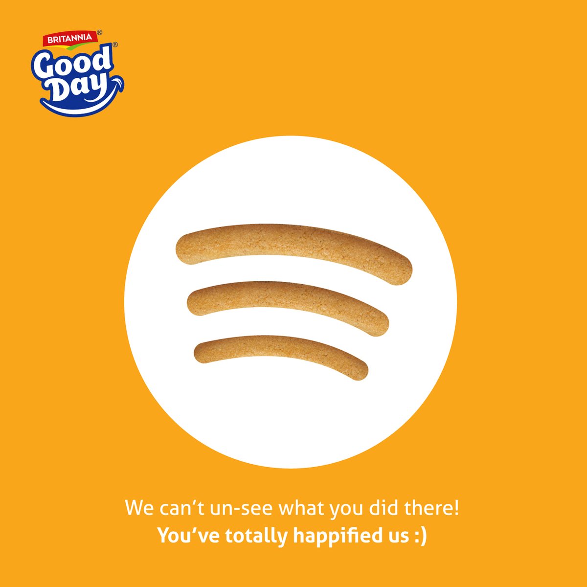 GoodDayCookies's tweet photo. Thanks for sharing the spot-light with us 😬 @spotifyindia  @Social_Samosa  @MadOMarketing @tapanguchi https://t.co/GQiTjOU2QR